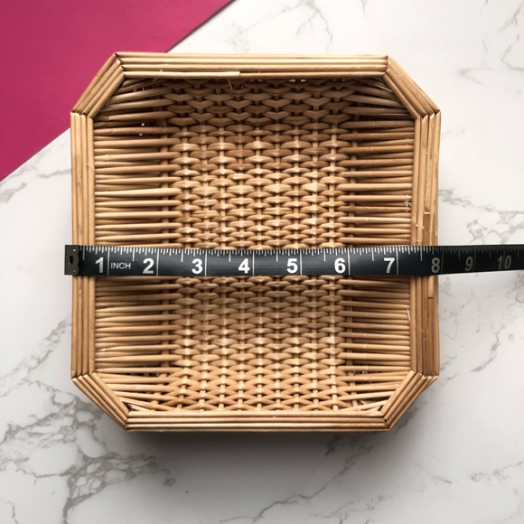 Vintage Tianjin Wicker Rattan Weave Catchall Trays - Picture 6 of 7